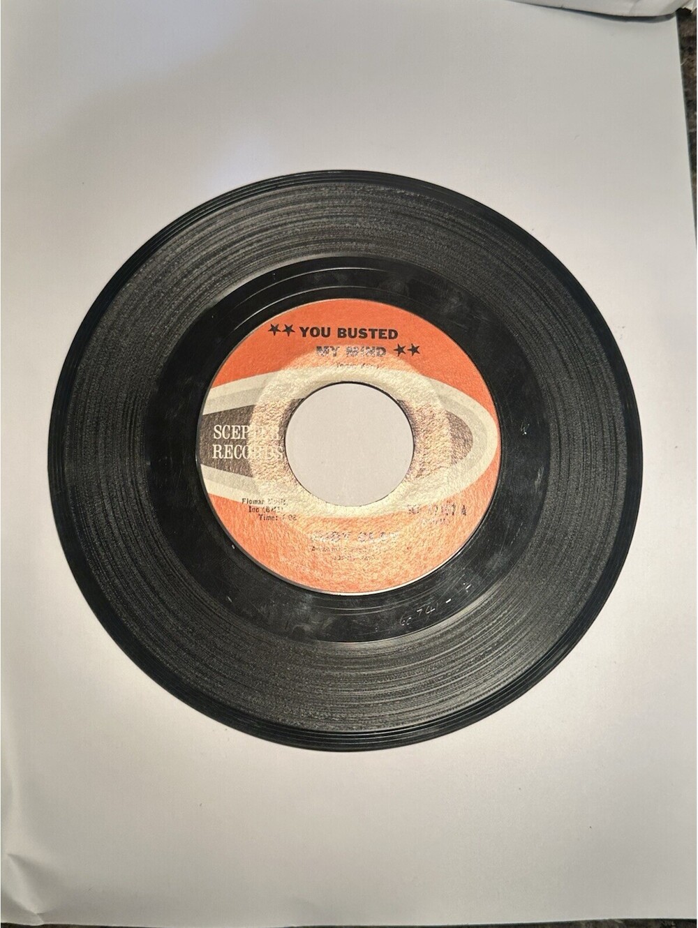 Judy Clay You Busted My Mind / Your Kind Of Lovin 7" 45 RPM Scepter Record Vinyl